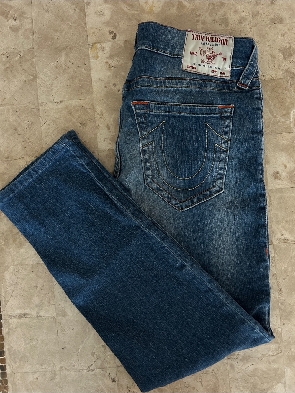 True Religion Geno Relaxed Slim Jeans Mens Size 34 (Professionally Hemmed to 30)